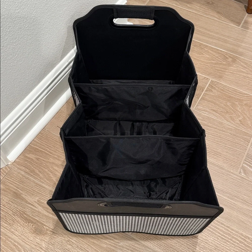 Picnic At Ascot - Houndstooth Print - Storage Organizer For Auto, Home, Picnic